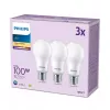 Philips spuldze 100 W A65 E27 x3, 13 W, 100 W, E27, 1521 lm, 15000 h, Silti balta
