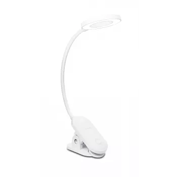 Philips Functional Forys spailes galda lampa, balta, plastmasa, guļamistaba, dzīvojamā istaba, birojs, mūsdienīgs, IP20, III