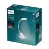 Philips Functional Forys spailes galda lampa, balta, plastmasa, guļamistaba, dzīvojamā istaba, birojs, mūsdienīgs, IP20, III