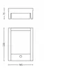 Philips Arbour sienas gaisma 3,8 W, Āra sienas apgaismojums, Antracīta, Metāls, IP44, Iekšpagalms, Dārzs, II