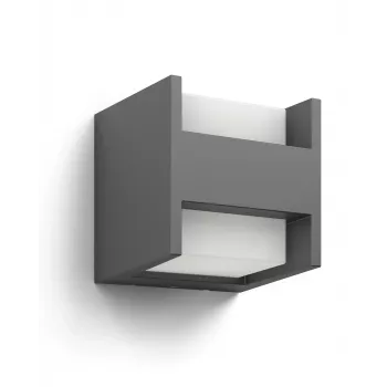 Āra sienas gaismeklis Signify Philips Arbour Wall Light 3.8 W LED antracīts