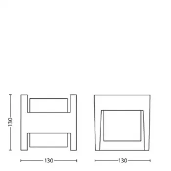 Āra sienas gaismeklis Signify Philips Arbour Wall Light 3.8 W LED antracīts