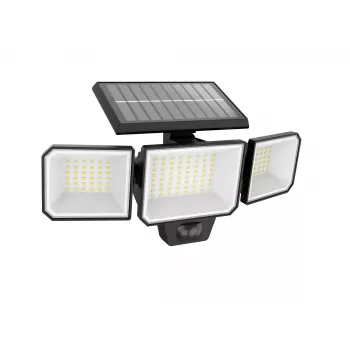Philips Securit drošības apgaismojums, 8,7 W LED, saules enerģija, 5000 K, 4 V baterija, melns plastmasas korpuss