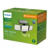 Philips Securit drošības apgaismojums, 8,7 W LED, saules enerģija, 5000 K, 4 V baterija, melns plastmasas korpuss