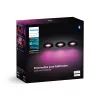 Philips Hue balta and colour ambience trīs komplektā Xamento padziļinātie prožektori