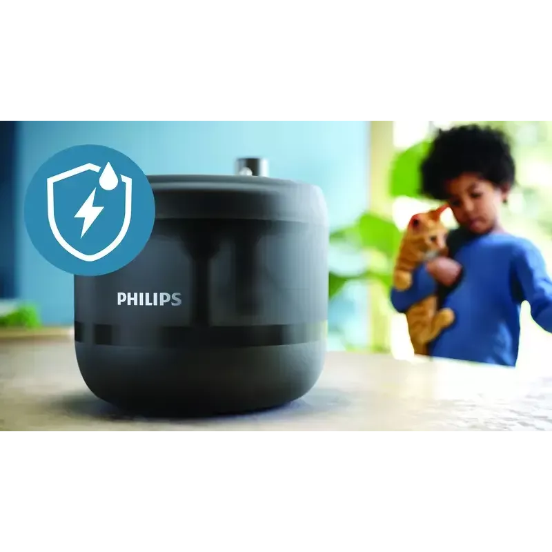 Automātiskā mājdzīvnieku ūdens strūklaka Philips 3000 Series PAW3210/02, 2,2 L, USB/AC, melna, plastmasa