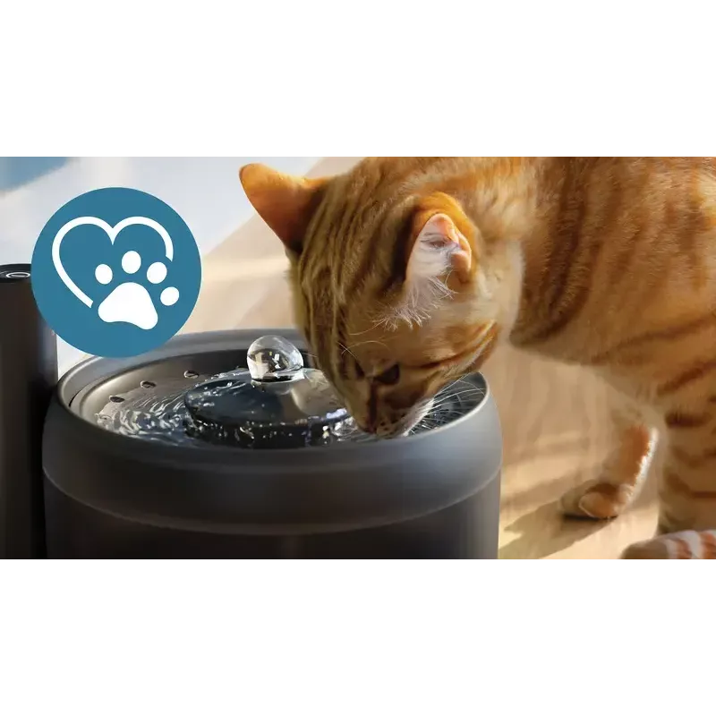 Automātiskā mājdzīvnieku ūdens strūklaka Philips 3000 Series PAW3210/02, 2,2 L, USB/AC, melna, plastmasa