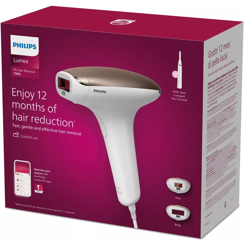 Philips Lumea Advanced Lumea IPL 7000 Series BRI921/00 IPL matu noņemšanas ierīce ilgstošiem rezultātiem