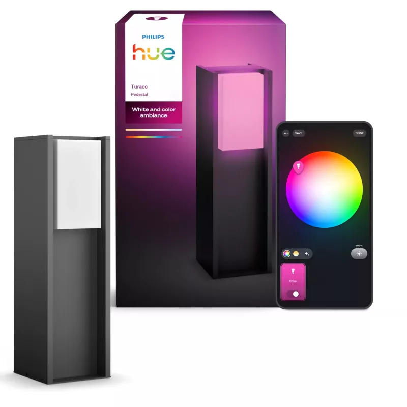 Philips Hue balta and colour ambience Turaco Outdoor pedestal