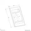 Neomounts WL15-601BL1 planšetdatora futrālis 10,9–11 collu (25,4–27,9 cm) — bloķējams, melns, universāls