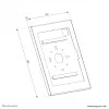 Tablet casing Neomounts WL15-602BL1 — lockable universal case for 12.4–13 inch (31.5–33 cm) screens, Melns