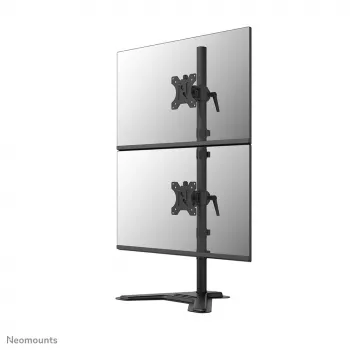 Neomounts dubultā monitora statīvs DS45-600BL2V 2 displejiem 10–32 collas, VESA 75x75–100x100, maks. slodze 9 kg, brīvi stāvošs, melns