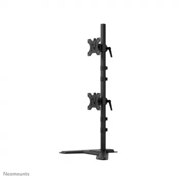 Neomounts dubultā monitora statīvs DS45-600BL2V 2 displejiem 10–32 collas, VESA 75x75–100x100, maks. slodze 9 kg, brīvi stāvošs, melns