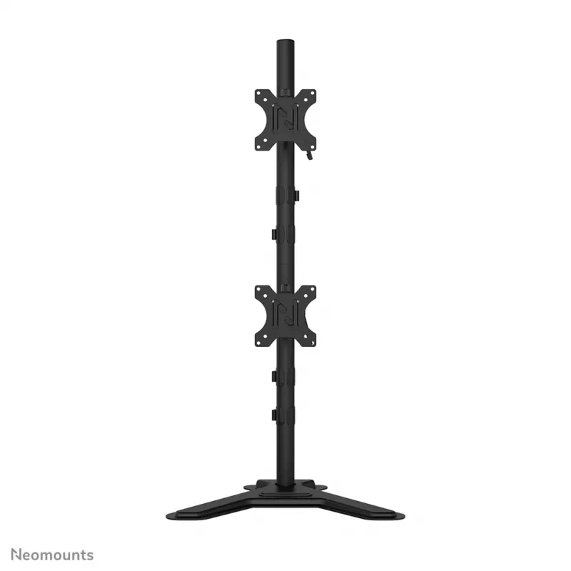 Neomounts dubultā monitora statīvs DS45-600BL2V 2 displejiem 10–32 collas, VESA 75x75–100x100, maks. slodze 9 kg, brīvi stāvošs, melns