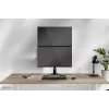 Neomounts dubultā monitora statīvs DS45-600BL2V 2 displejiem 10–32 collas, VESA 75x75–100x100, maks. slodze 9 kg, brīvi stāvošs, melns