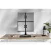 Neomounts dubultā monitora statīvs DS45-600BL2V 2 displejiem 10–32 collas, VESA 75x75–100x100, maks. slodze 9 kg, brīvi stāvošs, melns