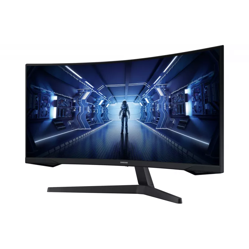 Samsung G55T datora monitors 86.4 cm (34 collas) 3440 x 1440 pikseļi UltraWide Quad HD LED melns