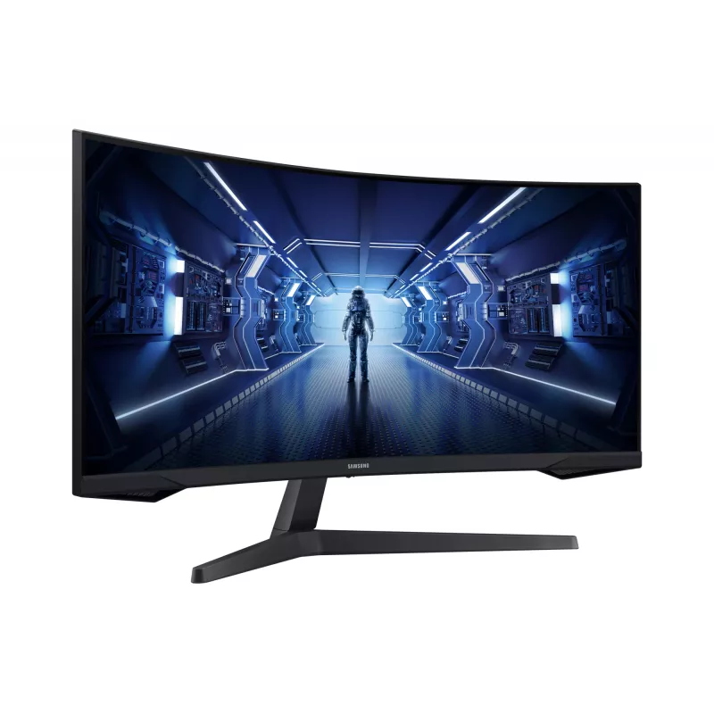 Samsung G55T datora monitors 86.4 cm (34 collas) 3440 x 1440 pikseļi UltraWide Quad HD LED melns