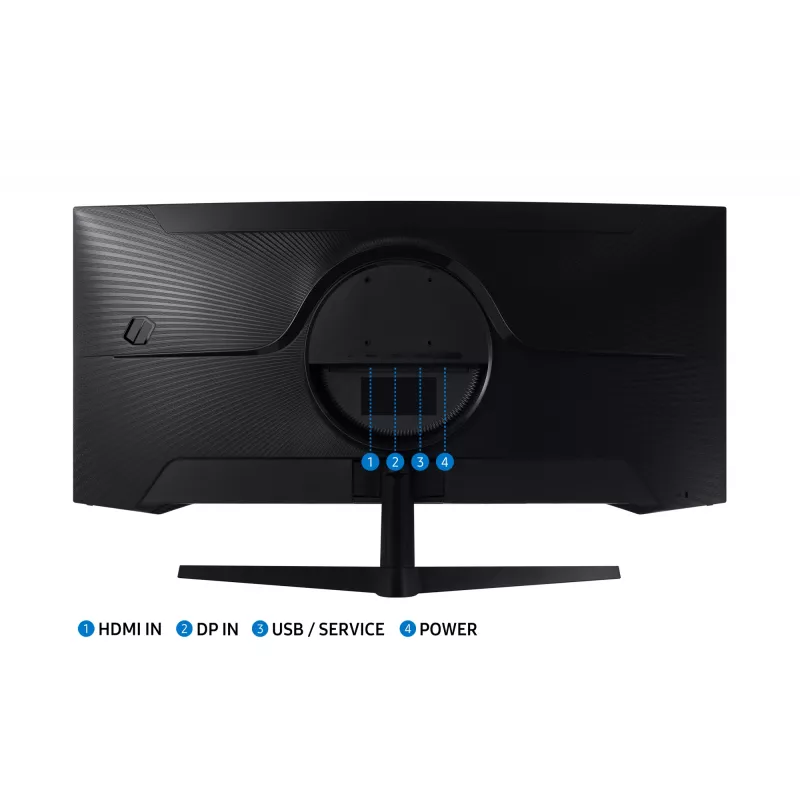 Samsung G55T datora monitors 86.4 cm (34 collas) 3440 x 1440 pikseļi UltraWide Quad HD LED melns