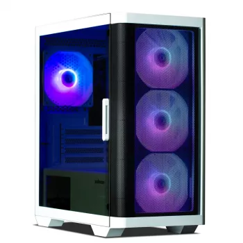 Zalman M4 balta datora korpuss Mini Tornis Melns, Balts
