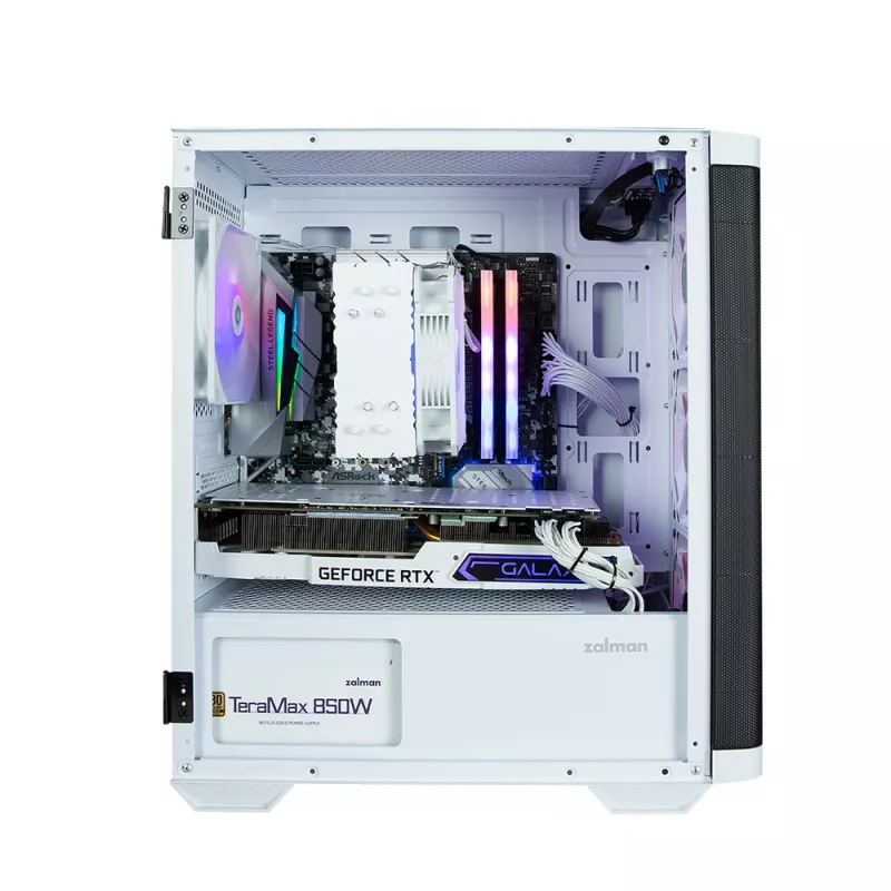 Zalman M4 balta datora korpuss Mini Tornis Melns, Balts
