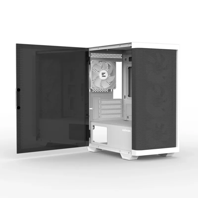 Zalman M4 balta datora korpuss Mini Tornis Melns, Balts