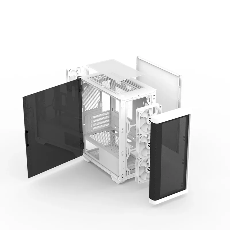 Zalman M4 balta datora korpuss Mini Tornis Melns, Balts