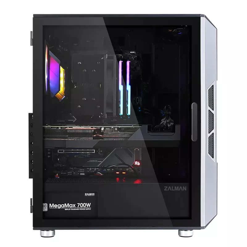 Zalman I3 Neo ATX Mid Tower PC Case Mesh front for efficient cooling Pre-installed fan 3. Midi Tower, PC, Melns