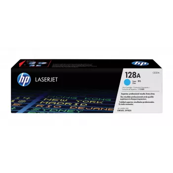 HP 128A ciāna oriģinālā LaserJet tonera kasetne, 1300 lappuses, ciāna, 1 gab.