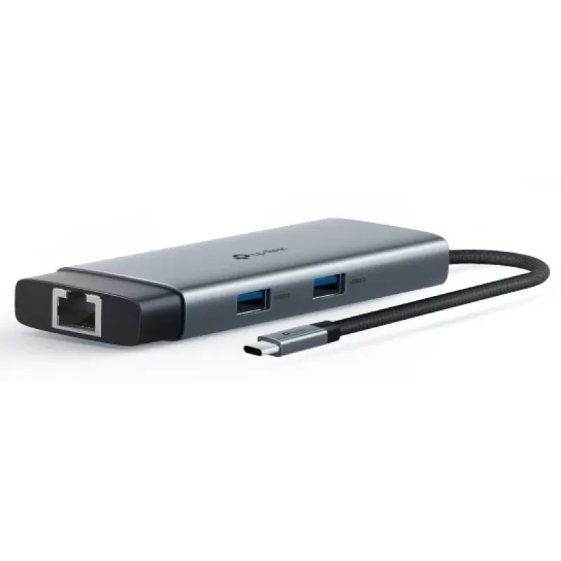 TP-Link UH6120C interfeisa centrmezgls USB Type-C pelēks