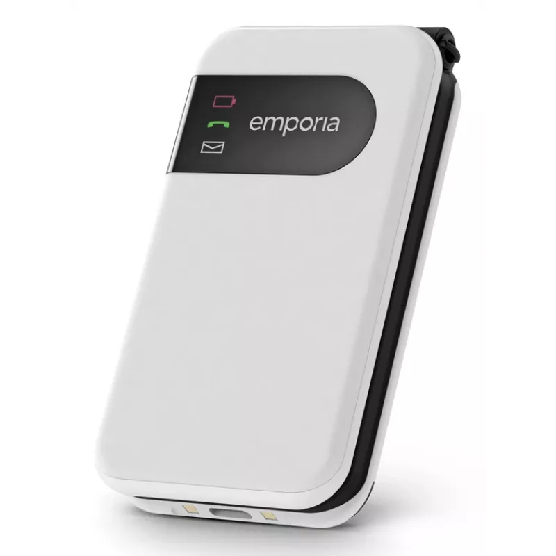 Emporia SIMPLICITYglam.4G 7,11 cm (2,8 collu) 106 g balts seniors tālrunis