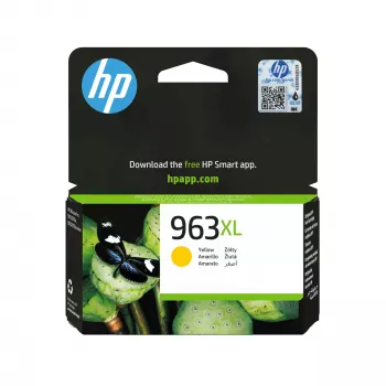 HP 963XL lielas ietilpības dzeltena oriģinālā tintes kasetne