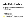 HP 963XL lielas ietilpības dzeltena oriģinālā tintes kasetne
