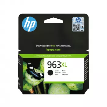 HP 963XL augstas ietilpības melna oriģinālā tintes kasetne, melna, 1 gab., 2000 lapas