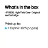 HP 912XL augstas ietilpības ciāna oriģinālā tintes kasetne