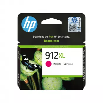 HP 912XL augstas ietilpības fuksīna oriģinālā tintes kasetne, fuksīna, 1 gab., 700 lapas