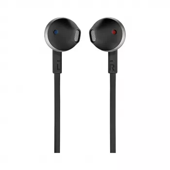 Vadu ievietojamās austiņas JBL Tune 205 — 1,182 m kabelis, 20–20000 Hz, melnas