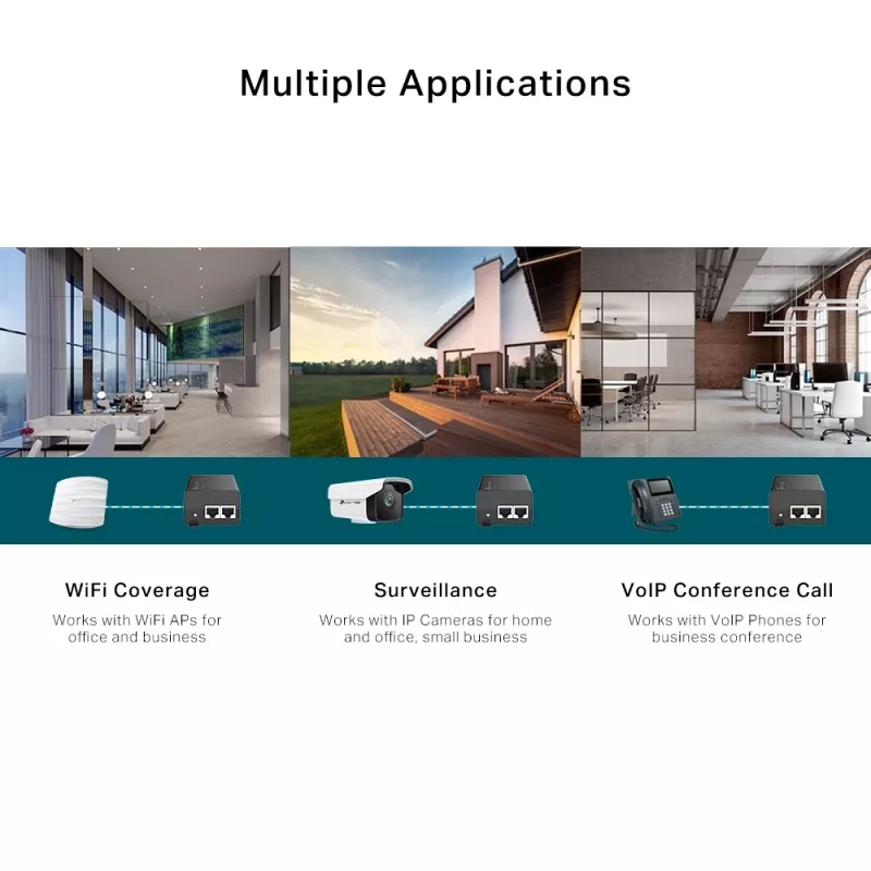 TP-Link Omada PoE+ ievades adapteris