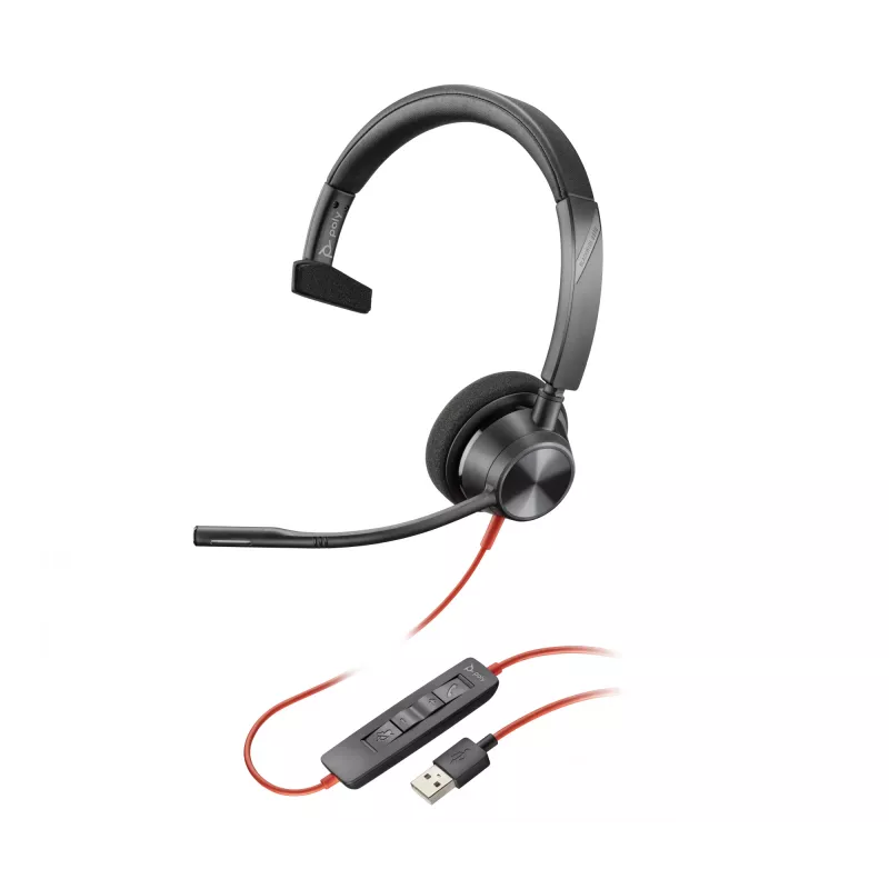 HP Poly Poly Melnswire 5220 Stereo USB-A austiņas
