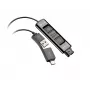 HP Poly DA85-M USB uz QD melns adapteris TAA