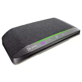 HP Poly Sync 10 Microsoft Teams sertificēts skaļrunis, sudraba krāsā, Windows 10, Windows 11, MacOS, RoHS, Federālā sakaru komisija (FCC), CE, 182 mm, 89 mm