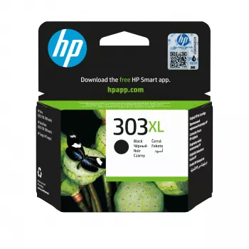 HP 303XL lielas ietilpības melns oriģinālā tintes kasetne, melna, 1 gab., 600 lappuses