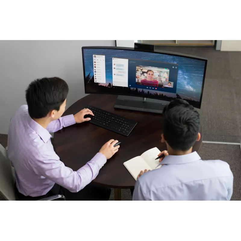 HP Wireless Premium tastatūra Pilnizmēra Melna RF Bezvadu Membrāna