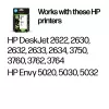 HP 304 2-pack Melna/Trīskrāsu oriģinālās tintes kasetnes, Melna, Ciāna, Fuksīna, Dzeltena, Pigmenta bāzes tinte, 2 gab., 120 lappuses, 100 lappuses