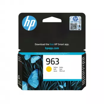 HP 963 dzeltena Oriģināls tintes kasetne, dzeltena, 1 gab., 700 lapas