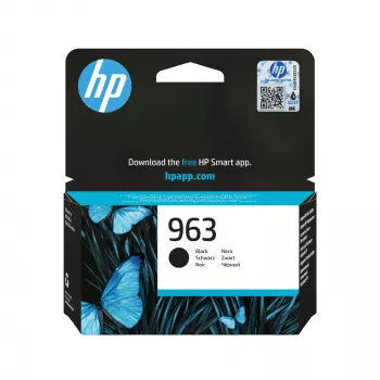 HP 963 Melns Oriģinālā tintes kasetne, Melns, 1 gab., 1000 lappuses