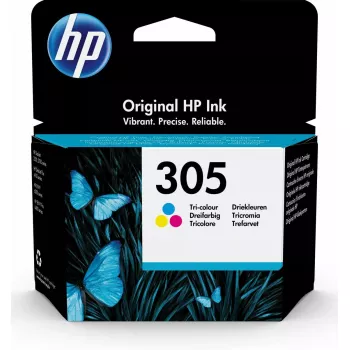 HP 305 1 gab. Oriģināla standarta ietilpība ciāns, fuksīns, dzeltens