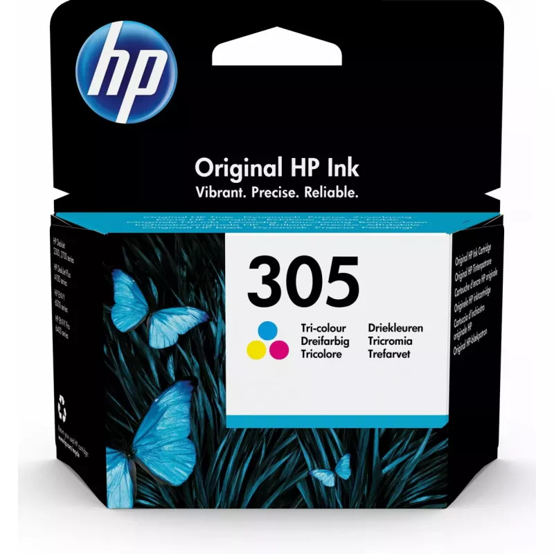 HP 305 1 gab. Oriģināla standarta ietilpība ciāns, fuksīns, dzeltens