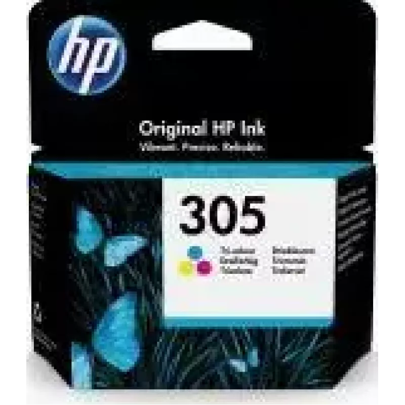 HP 305 1 gab. Oriģināla standarta ietilpība ciāns, fuksīns, dzeltens