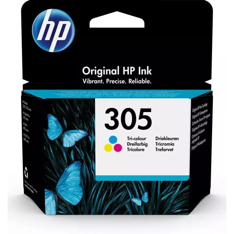 HP 305 1 gab. Oriģināla standarta ietilpība ciāns, fuksīns, dzeltens